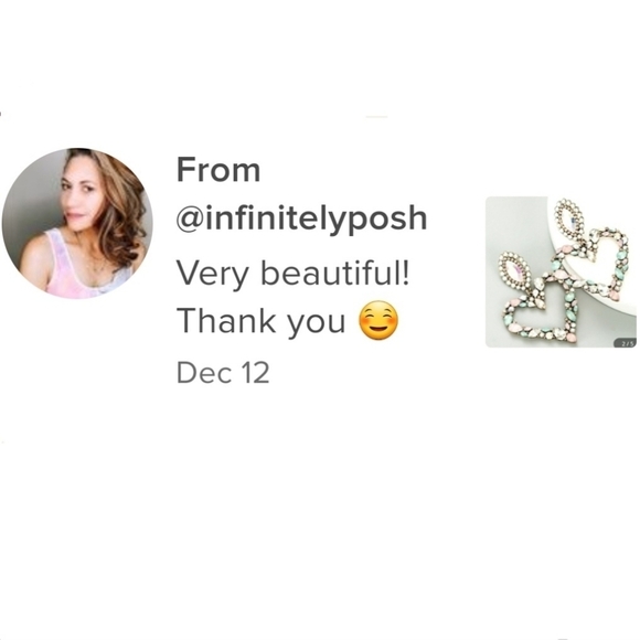 Rhinestone Heart Statement Earrings - Black / Grey - Picture 7 of 12